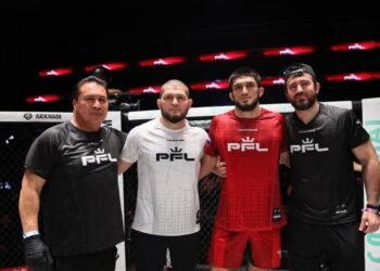 Ещё один будущий чемпион из команды Хабиба. Начинайте следить за Амру Магомедовым