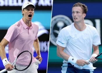 Синнер — Легечка: итальянец выиграл первый сет финала «Мастерса» в Майами