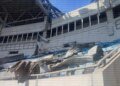 Появились первые кадры после атаки на стадион "Черноморец", запланированный на завтра матч УПЛ — перенесён