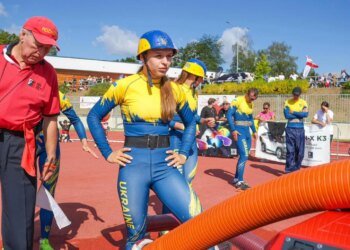 Женская сборная Украины впервые выиграла чемпионат Европы по пожарно-прикладному спорту