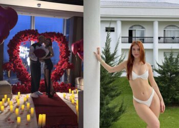 ФОТО. Звезда АПЛ сделал предложение эффектной модели