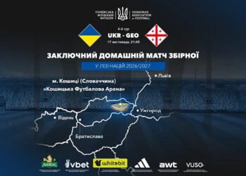 Официально. Лига наций-2026/27: сборная Украины примет Грузию в Кошице