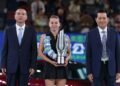 Хвалиньска — четвёртая теннисистка в истории с дебютным титулом WTA на «тысячнике»